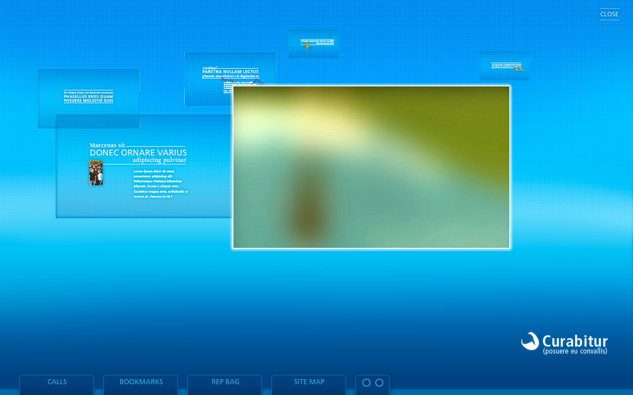 The main interface for Atmosphere, this allows for a non-linear navigation