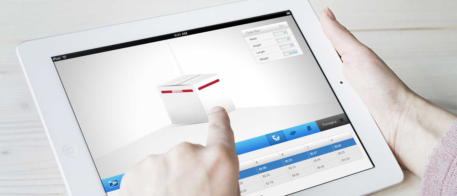 USPS Cubic Calculator for iPad